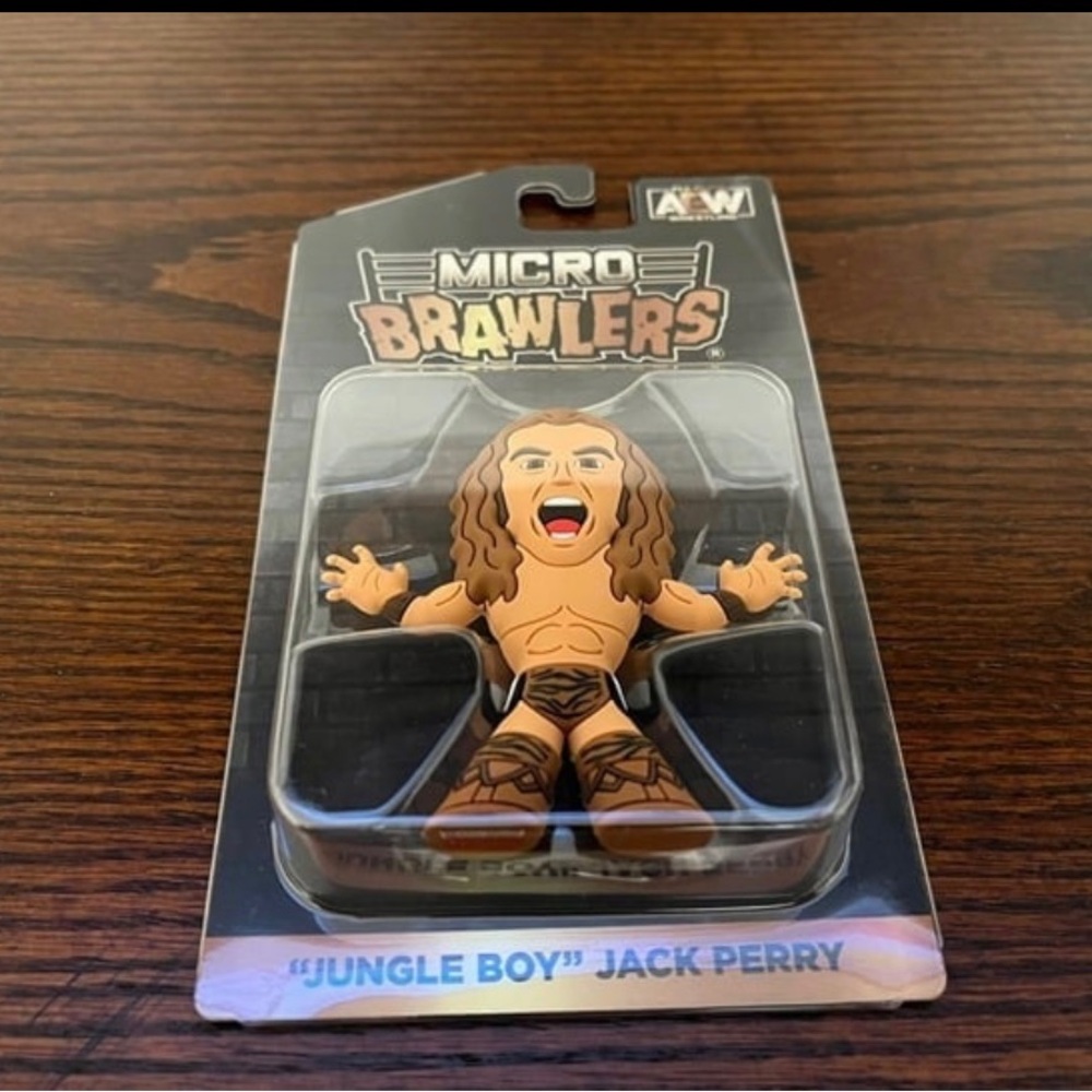 AEW Wrestling Jungle Boy Jack Perry Micro Brawler Action Figure Toy